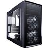 Fractal Design Focus Mini G - Mini Tower Computer Case - mATX - High Airflow - 2x Fractal Design Silent LL Series 120mm White LED Fans Included - USB 3.0 - Window Side Panel - Black