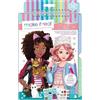 Make It Real- Blocco da Disegno Stilista: Fashion Design Gattina Adorabile, Multicolore, 3204