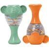 Chicco Maracas Eco+ Scimmie, Gioco Sonoro in Plastica Riciclata, 2 Maracas Colorate da Afferrare, Scuotere e Suonare, Giocattolo per Bambini 6-36 Mesi