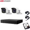 HIKVISION KIT VIDEOSORVEGLIANZA HIKVISION 2 TELECAMERE 2 MPX DVR 4 CANALI HD 500 GB
