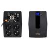 NJOY Gruppo di continuità 2000VA 1200W UPS per videosorveglianza 4 Schuko LCD