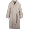 Freddy Accappatoio Beige in Spugna con Logo Ricamato e Tasche