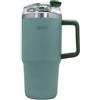 NERTHUS FIH 1436 tazza termica 600 ml verde con coperchio cannuccia ideale per lavoro auto viaggi