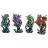 Nemesis Now Dragonling Brood, set di 4 pezzi, 4 cm, multicolore metallizzato
