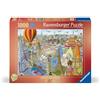 Ravensburger 12000169 - Giro del mondo in 80 giorni - puzzle 1000 pezzi - puzzle adulti e ragazzi da 14 anni,