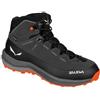 Salewa Mountain Trainer 2 Powertex Mid Scarponcini da Trekking per Bambini , Nero, 35