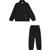 Champion Legacy Script Shop G (405048) -Special PolyWarpKnit Semi-Dull High-Neck Tuta Sportiva, Nero, 3-4 Anni Bambina