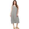 Ulla Popken Sleeves Interlock Dress 829148 Vestito, Grigio, 52-54 Donna