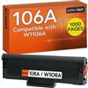Supply Guy 106A W1106A Toner nero compatibile con HP Laser 107A 107W 135A 135W 135WG 137FWG MFP 135A MFP 135W MFP 135WG MFP 137FWG Cartucce Multipack stampante laser 107 135 ( 1 cartucce toner )