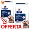 Hill's Dog Prescription Diet z/d Mini Food Sensitivities - Offerta [PREZZO A CONFEZIONE] Quantità Minima 2, Sacco Da 6 Kg