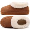 COFACE Delle Donne Casa Pantofole Memory Foam Caldo Foderato Micro Scamosciata Fuzzy House-Shoes per Donna Interno Esterno Camera da letto Comfy Faux Fur Collar Stivaletti Pantofole Grigio 37