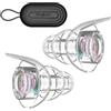 Hearprotek tappi orecchie concerti antirumore silicone tappi per orecchie isolamento acustico earplugs per musica,musicisti,DJ,batteristi,festival,aereo 23dB taglia M(1paia,Iridescente)
