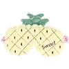 Theaque Mascherina per dormire in peluche, a forma di frutta, simpatica maschera per gli occhi a forma di frutta, morbida mascherina per occhi notturna, con cinturino elastico e retro setoso, per donne e