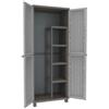TERRY Armadio JWood 368 - 2 ante - 68 x 37,5 x 170 cm- PPL - effetto legno - grigio tortora - Terry (unità vendita 1 pz.)
