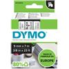 DYMO Nastro D1 standard 409100 - 9 mm x 7 mt - PL - nero-trasparente - Dymo (unità vendita 1 pz.)