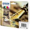 Epson - Multipack Cartuccia ink - 16 - C-M-Y-K - C13T16264012 - C-M-Y 3,1ml cad - K 5,4ml (unità vendita 1 pz.)