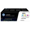 Hp - Confezione 3 Toner originale - 201X - C-M-Y - CF253XM - 2.300 pag cad (unità vendita 1 pz.)