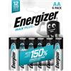 Energizer Pila alcalina AA Max Plus - 1,5 V - Energizer - blister 6 pezzi (unità vendita 1 pz.)