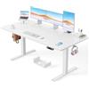 ErGear Scrivania elettrica regolabile in altezza, 160 x 80 cm, portata 100 kg, con motore senza spazzole avanzato, funzione silenziosa, robusto telaio in metallo