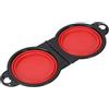 Murman Ciotole Cani Pieghevoli, Ciotola Pieghevole Per Cane, 2 IN 1 Ciotole Acqua E Cibo Per Cani Gatti, Mangiatoia Abbeveratoio Portatile In Silicone, Ciotole Da Viaggio Pieghevoli Per Cane E Gatto