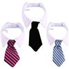 SIPLIV 3 Pezzi Dog Cat Pet Stripe Bow Tie Tie Cravatta Pet Costume Regolabile Cravatta Cravatta Collare per Cani di Piccola Taglia Cucciolo Grooming Accessori - s (Nero, Rosa Rossa, Blu)