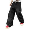 Zewool Jeans Baggy da Uomo con Cuciture Irregolari - Pantaloni in Denim Wide Leg Y2K Hip Hop Moda Casual Streetwear vestibilità Larga Gamba Dritta Fit Relaxed Skater Skateboard,A10 Nero,S