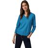 Cecil B302949 Maglione Corto a Maglia fine, Dynamic Aqua Melange, L Donna