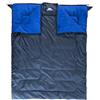Trespass Catnap, Sacco a Pelo Doppio 4 Stagioni, Idrorepellente Unisex, Marina Militare, 180 x 140 cm