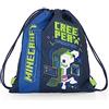 Franco Cosimo Panini MINECRAFT - Sacca Coulisse Ufficiale Minecraft, Compatta e Versatile, Ideale per Palestra, Scuola, Viaggi, Portamerenda, Idea Regalo Bambini e Ragazzi, 35x42x2 cm, Blu