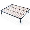 EVERGREENWEB MATERASSI & BEDS Evergreenweb - Rete Letto Matrimoniale 160x190 a Doghe in Legno Ortopedica, Rinforzata 4 Piedi Smontabili, Struttura in Ferro, Base da Incasso per Tutti Tipi di Letti e Materassi Offerta