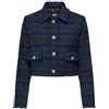 ONLY Onlvalinka-Giacca Boucle Otw Cappotto, Blu, M Donna