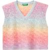 United Colors of Benetton Maglia Scollo V S/M 18N3C400K Maglioncino a Gilet, Multicolor, 140 cm Bambina