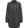 ONLY Onlimma L/S Ovs Check Shacket Xt Pnt Cappotto, Grigio, L Donna