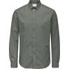 ONLY & SONS Onssane Life Slim LS Solid Poplin Shirt Camicia da Lavoro, Agave Green, M Uomo
