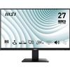 MSI PRO MP273A Monitor 27 FHD, IPS (1920 x 1080), fino a 100 Hz (con HDMI), Schermo Eye-Friendly, VESA 75x75, Altoparlanti integrati, Supporto Display Kit - HDMI 1.4, DP 1.2a, D-Sub