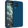 Topme Cover per Xiaomi MI 10 Lite (6.57 Inches) Custodia Case, Protezione Della Pelle Della Custodia in Silicone Tpu - Blu zaffiro
