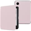 DMluna Custodia per Kobo Clara Colour/Clara BW/Clara 2E, Tolino Shine Colour/Shine 5/4 - Cover Protettiva Funzione Auto Wake/Sleep - Pelle Sintetica Premium, Antigraffio, Anticaduta, Rosa chiaro