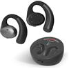 Avantree Medley Pebble - Auricolari Wireless Senza Fili Open-Ear per Ascoltare la TV con Trasmettitore Bluetooth e Dock di Ricarica, Cuffie per Senior con Dialogo Chiaro.