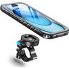 Cozycase Supporto Bici Moto Per iPhone 15 Impermeabile - Metallo/Alluminio Porta Cellulare/Telefono/Navigatore Manubrio Mtb/Bicicletta Monopattino Elettrico Ebike Scooter Mountain Bike Waterproof