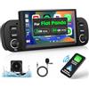 Hikity [2G+64G] Hikity 7 Autoradio Android 15 con Wireless CarPlay Android Auto per Fiat Panda 2013 2014 2015 2016 2017 2018 2019 2020 Touchscreen Stereo Auto con GPS HiFi WiFi USB CANBUS Retrocamera Mic