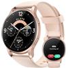 Parsonver Smartwatch Donna Con Chiamate Bluetooth, 5ATM Impermeabile Per Nuoto, 44 mm Orologio Fitness Con 100+ Modalità Sportive, Frequenza Cardiaca, SpO2, Monitoraggio Del Sonno, Oro Rosa, SR3