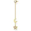 Thomas Sabo orecchini singoli da donna pietre bianche oro, argento sterling 925