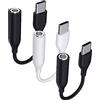 ACAGET Adattatore USB C a Jack per Cuffie 3.5mm 3 PACK,Adattatore USB Type C Connettore Jack da 3,5mm per iPhone 16 15 Pro Max Samsung Galaxy A16 5G A34 A55 A35 S25 S24 S23FE A54 A53 One Plus 13 12 Pixel 9 8