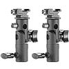 Neewer professionale universale e tipo Flash della fotocamera Speedlite luce stand staffa di montaggio girevole con portaombrelli per flash, studio, luce LED (2 pezzi)