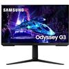 SAMSUNG LS24DG300EUXEN - Monitor Gaming Odyssey G3 24 Full HD (1920 x 1080, 16:9, 180Hz, 1ms, pannello IPS, AMD FreeSync, modalità Eye Saver, Flicker Free), nero, versione 2024