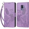 KENHONER Cover Compatibile con Samsung Galaxy S9 Plus, Premium Pelle PU Portafoglio Flip Libro Custodia per Samsung S9 Plus [Protezione Completa] -Viola