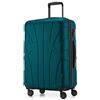 SUITLINE - Valigia rigida, bagaglio da viaggio rigido, TSA, 66 cm, ca. 58 litri, 100%, ABS opaco, AquaVerde