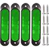 Gebildet 4pz Verde 12V-24V Indicatore Laterale Anteriore 27LED Camion Rimorchio, Indicatori di Direzione di Parcheggio per Rimorchio LED Posteriori