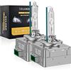 XELORD D3S Xenon Lampadine 35W HID Per Auto Fari,6000K Luce Bianco Brillante (2 Lampadina)