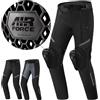 SHIMA RUSH Pantaloni Moto Uomo con Protezioni 4 Stagioni | AIRFORCE Protezione Ginocchio | Pantaloni da Moto Impermeabile Estiva Tuta Giacchetta Touring (Nero, Uomo, Pantalone, Taglia S)